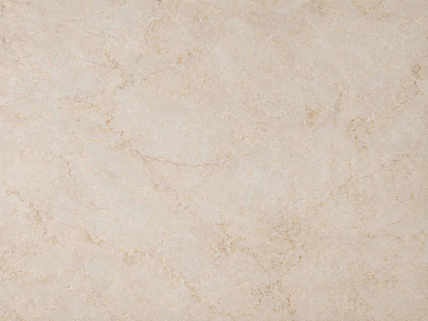 Warm sand quartz slab with subtle beige tones